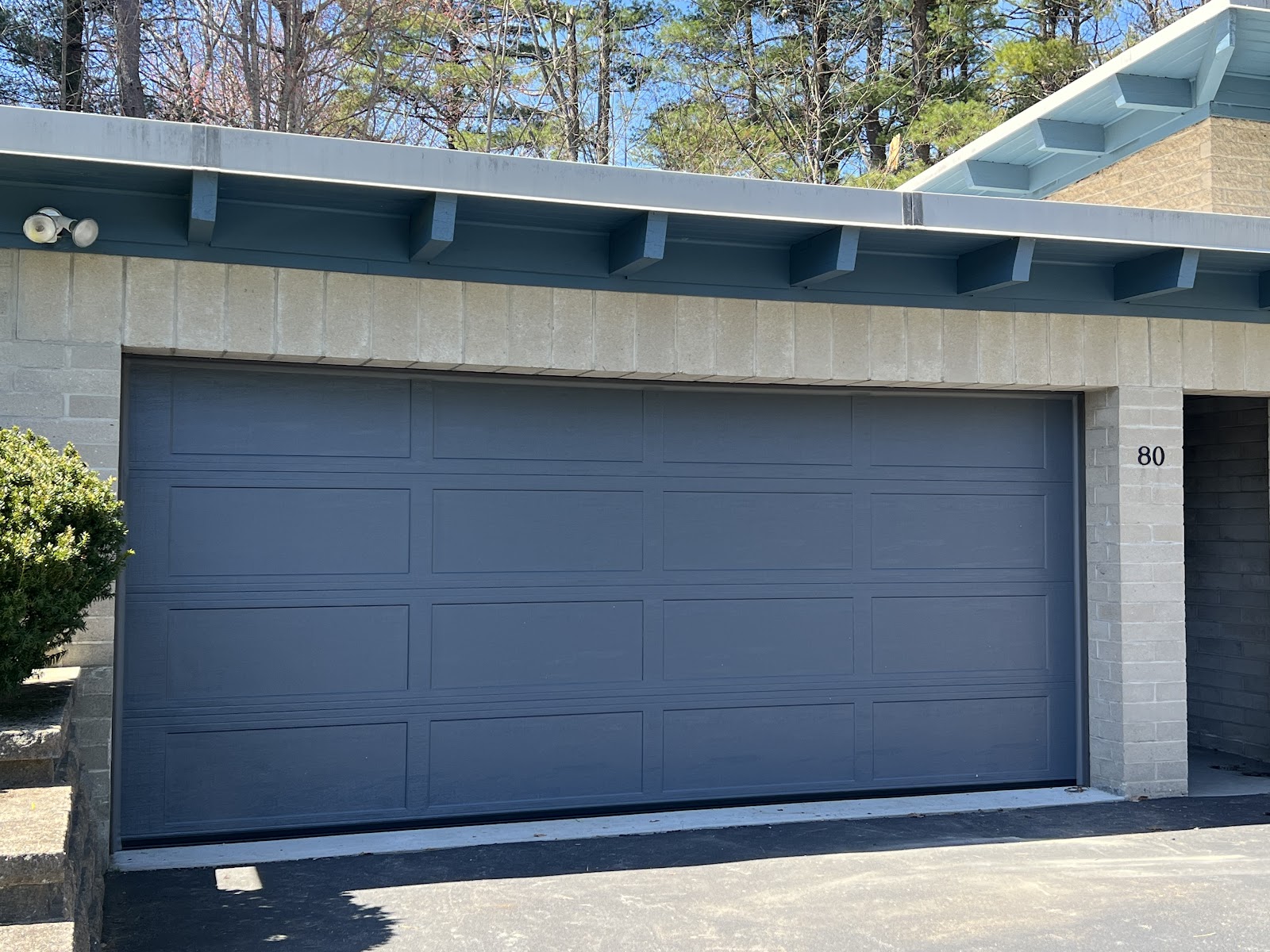 Garage door installation detail
